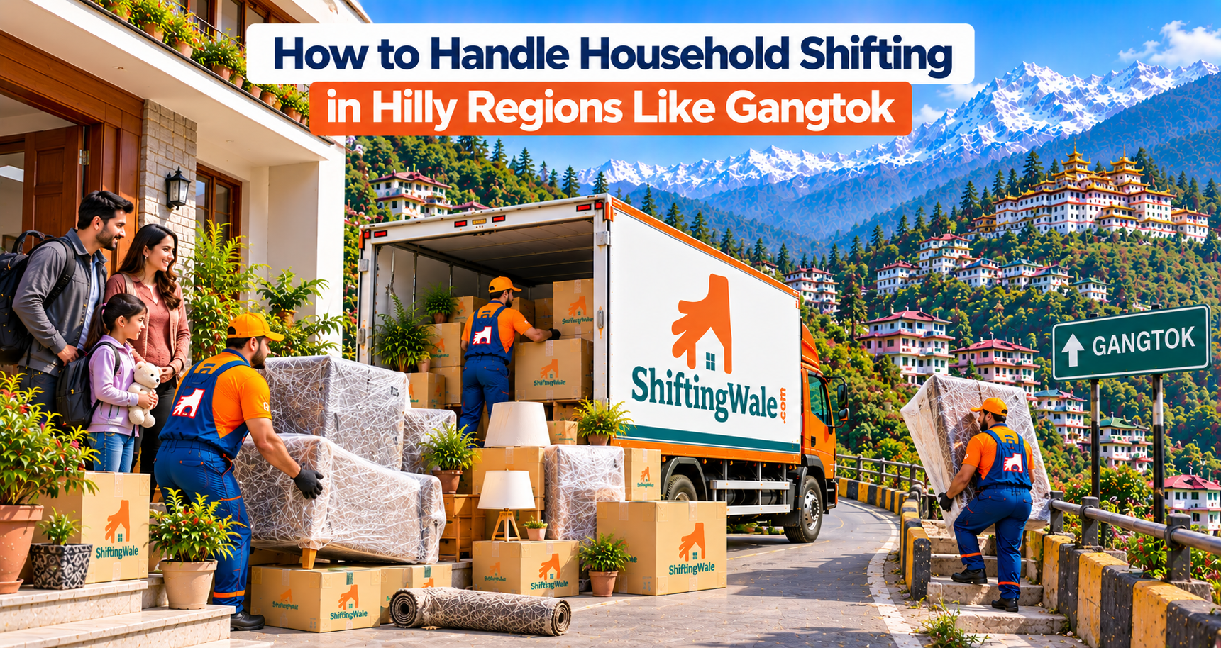 How to Handle Household Shifting in Hilly Regions Like Gangtok